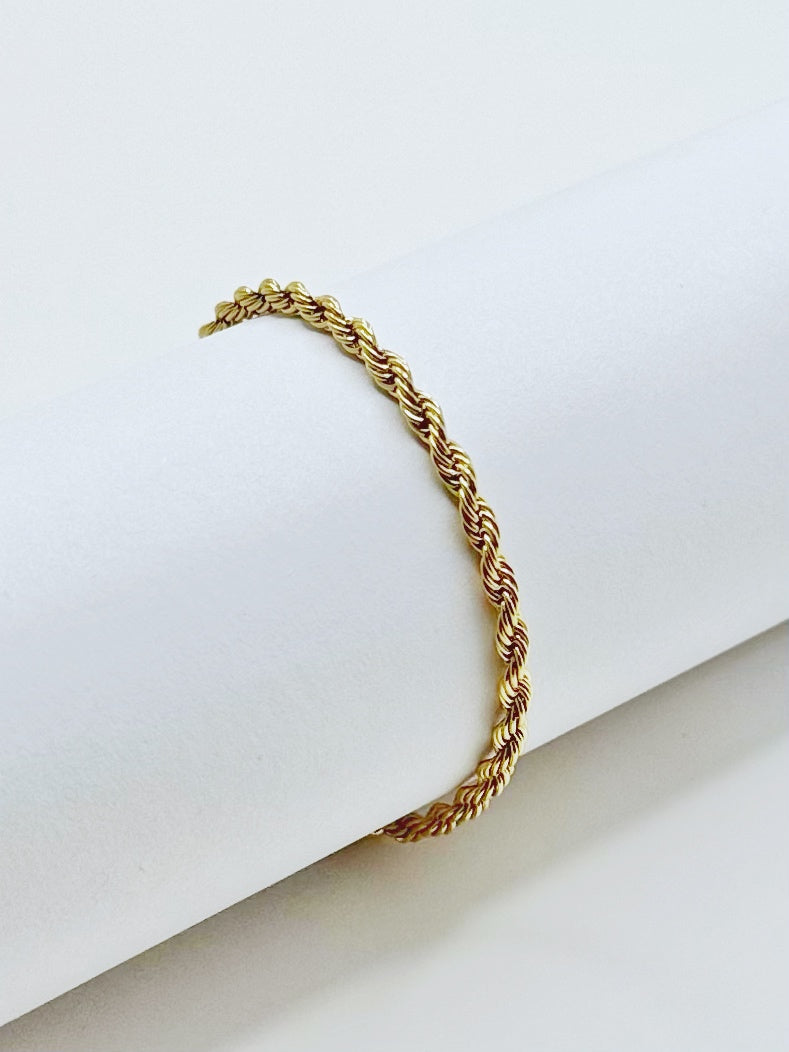 “COMBO LAZO” Cadena + “Pulsera gratis” Oro laminado 18k