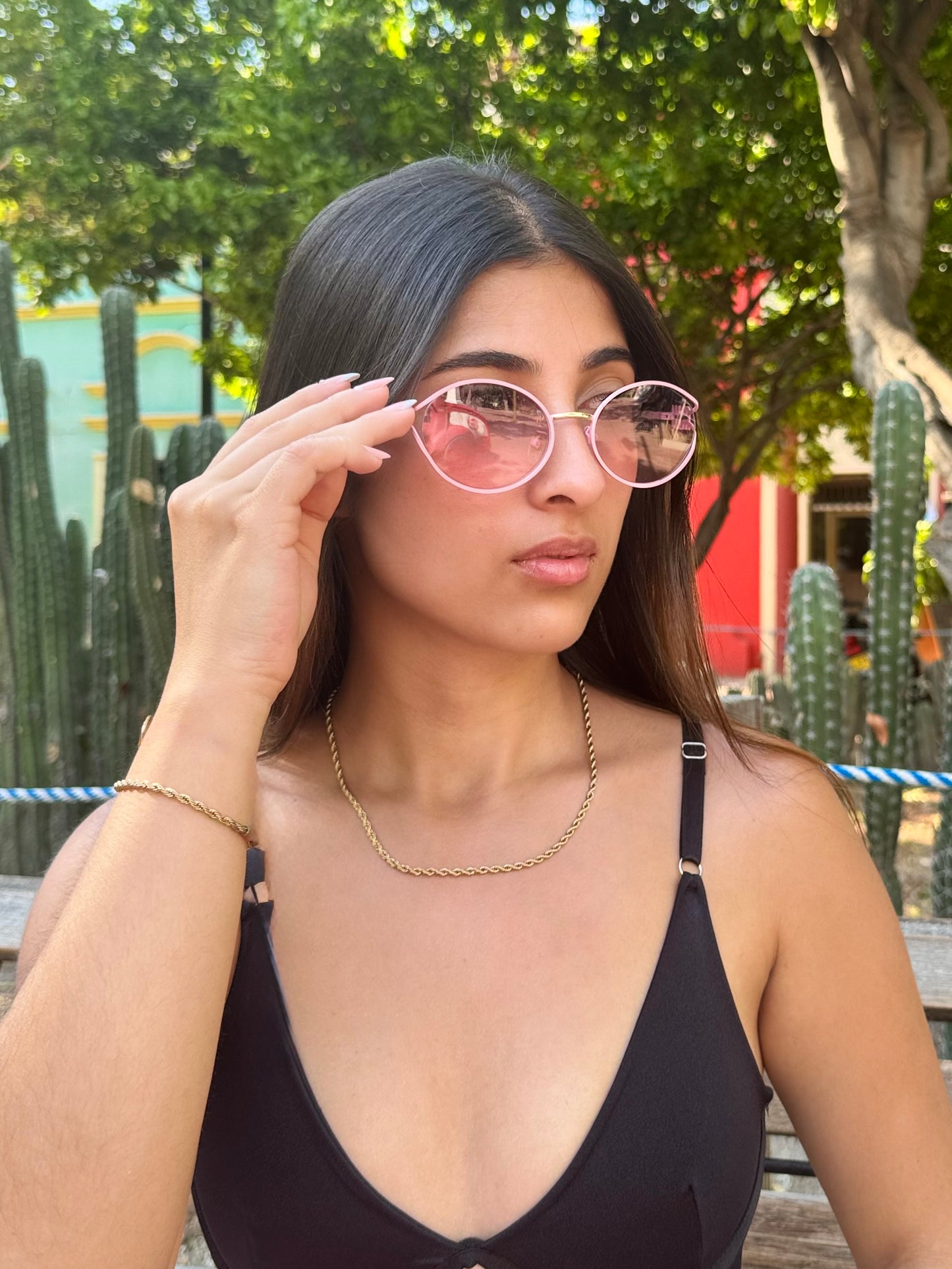 “COMBO LAZO” Cadena + “Pulsera gratis” Oro laminado 18k