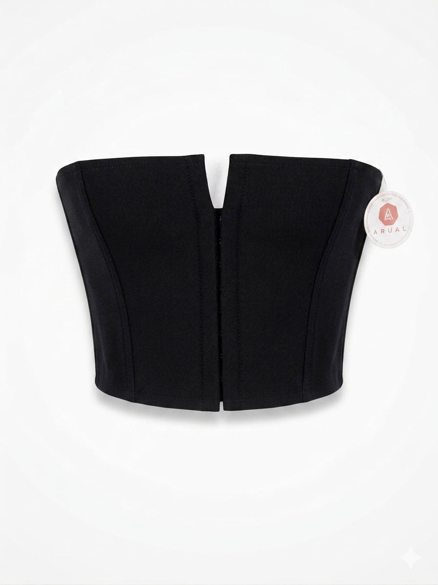 Crop Top Corset Noir