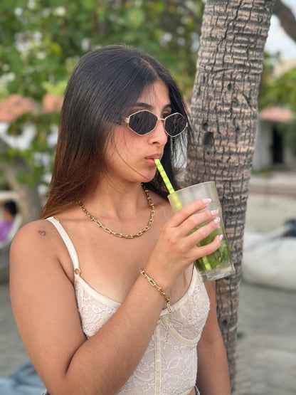 “COMBO PODEROSA” Cadena + pulsera