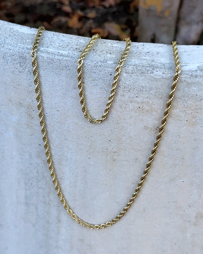 “COMBO LAZO” Cadena + “Pulsera gratis” Oro laminado 18k