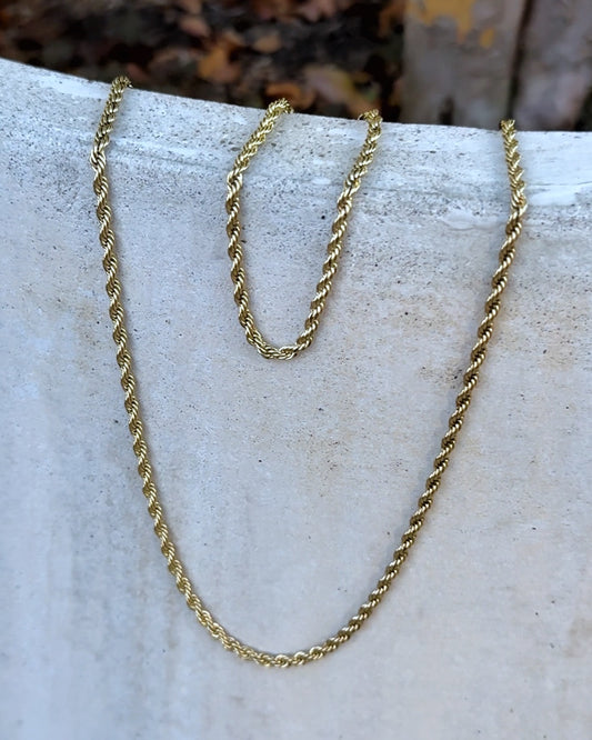 “COMBO LAZO” Cadena + “Pulsera gratis” Oro laminado 18k