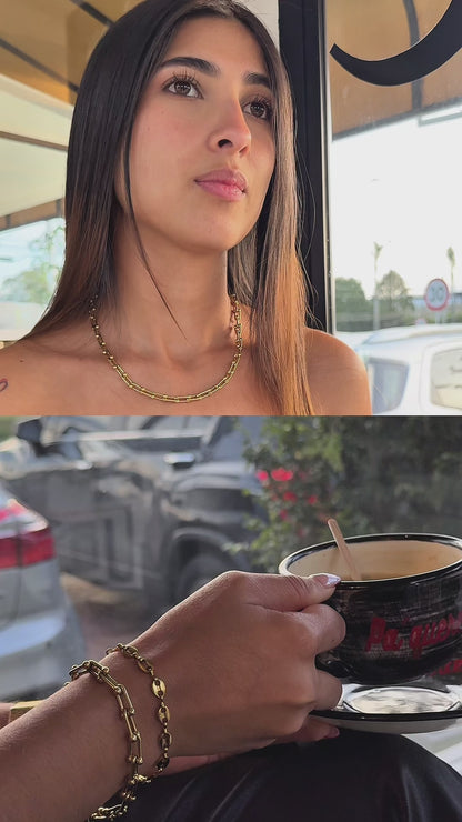 “COMBO PODEROSA” Cadena + pulsera